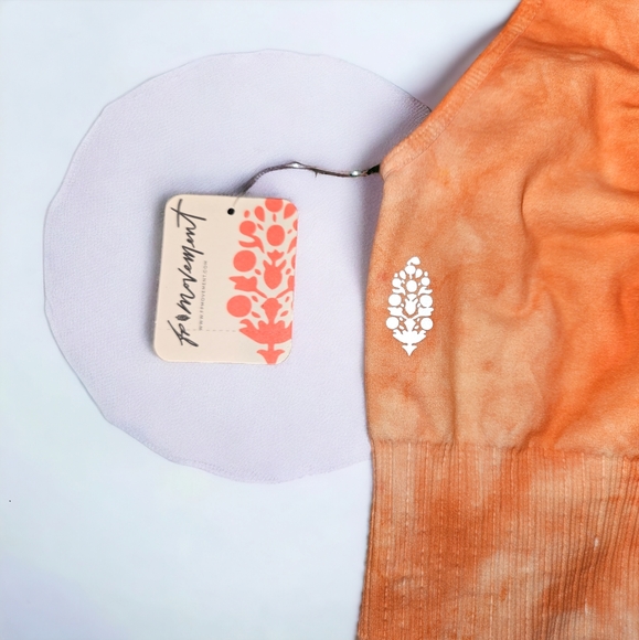 NWT M/L Good Karma Tie Dye Active Bralette - Coral Clay - Picture 4 of 9